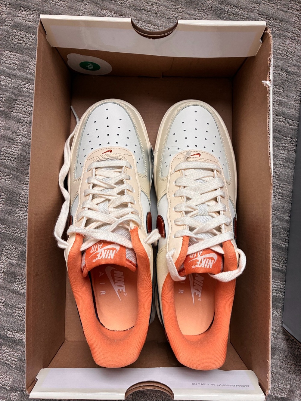 Nike Women's Air Force One ‘07 — coconut milk & metallic copper